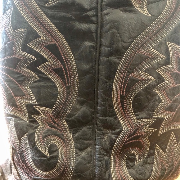Dan Post embroidered leather/exotic animal boots - Picture 3 of 6